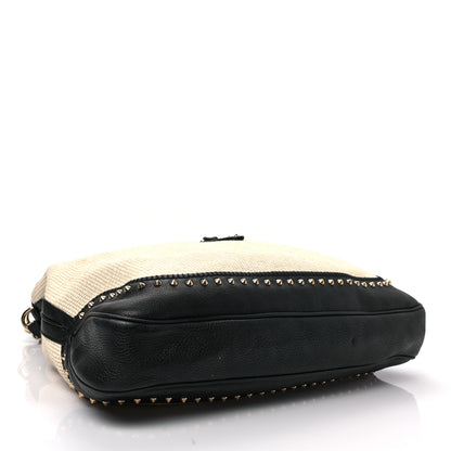 Gucci Raffia New Jackie Large Shoulder Bag Black 7 of 8