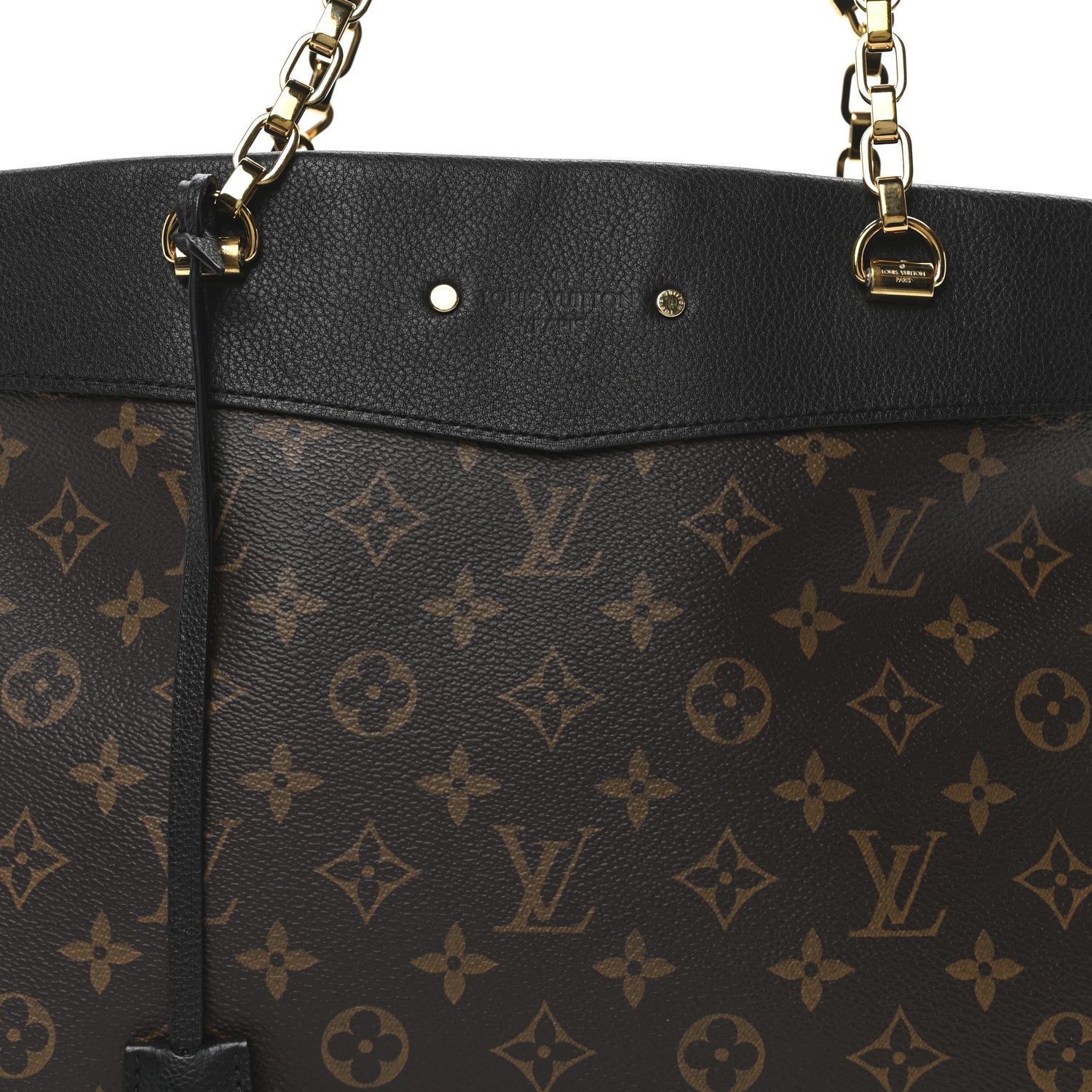 Louis Vuitton Monogram Pallas Shopper Black 7 of 9