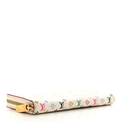 Louis Vuitton Monogram Multicolor Zippy Wallet White Litchi 4 of 9