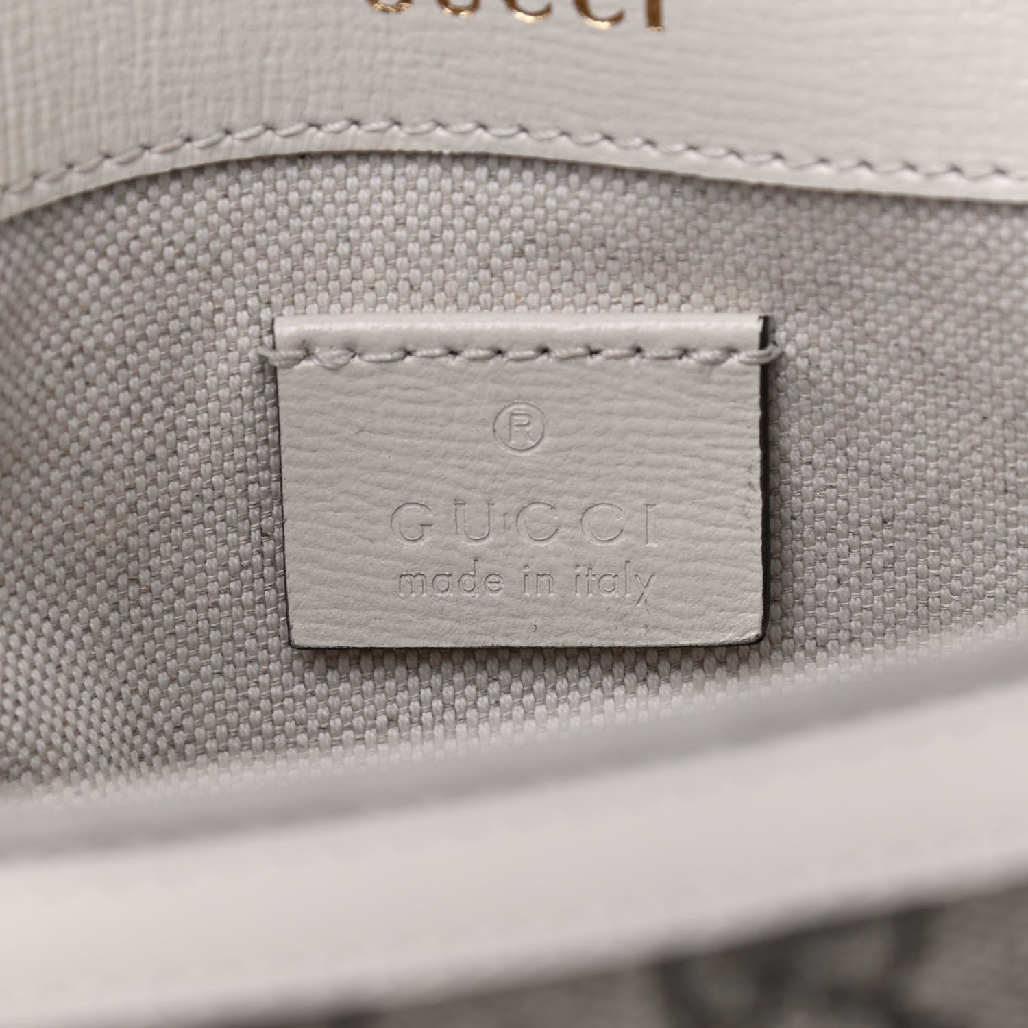 Gucci GG Supreme Monogram Web Mini Horsebit 1955 Shoulder Bag Beige Mystic White 6 of 10