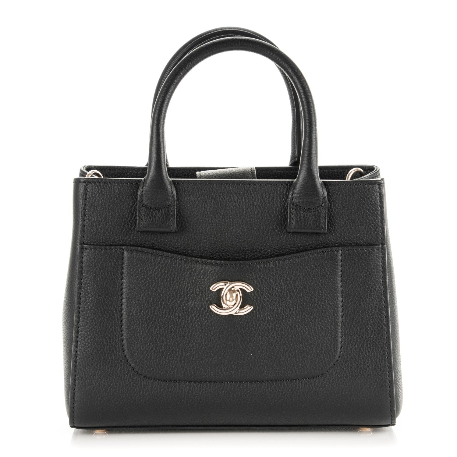 Chanel Grained Calfskin Mini Neo Executive Shopper Tote Black 1 of 7