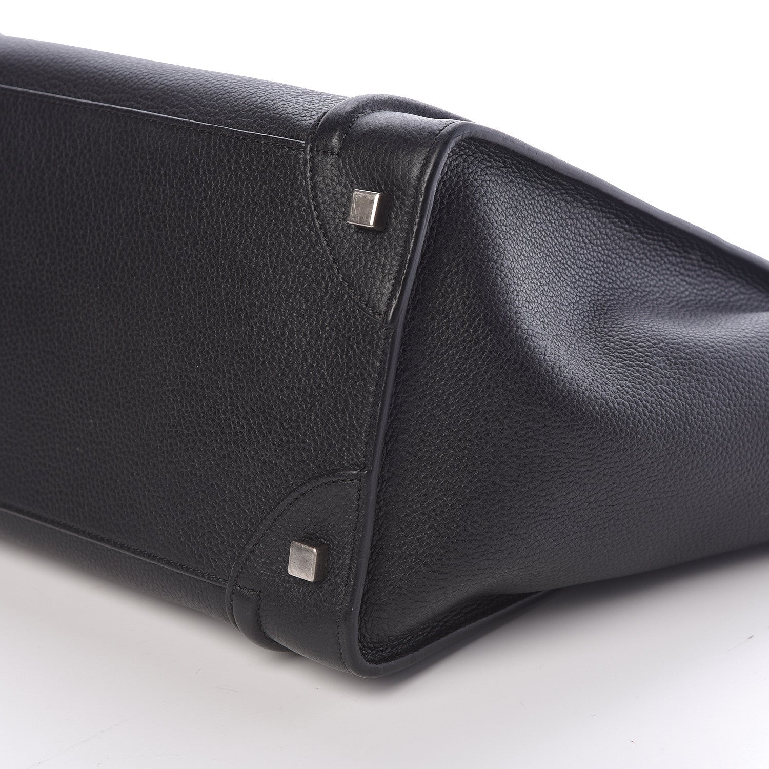 Celine Drummed Calfskin Mini Luggage Black 7 of 8