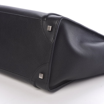 Celine Drummed Calfskin Mini Luggage Black 7 of 8