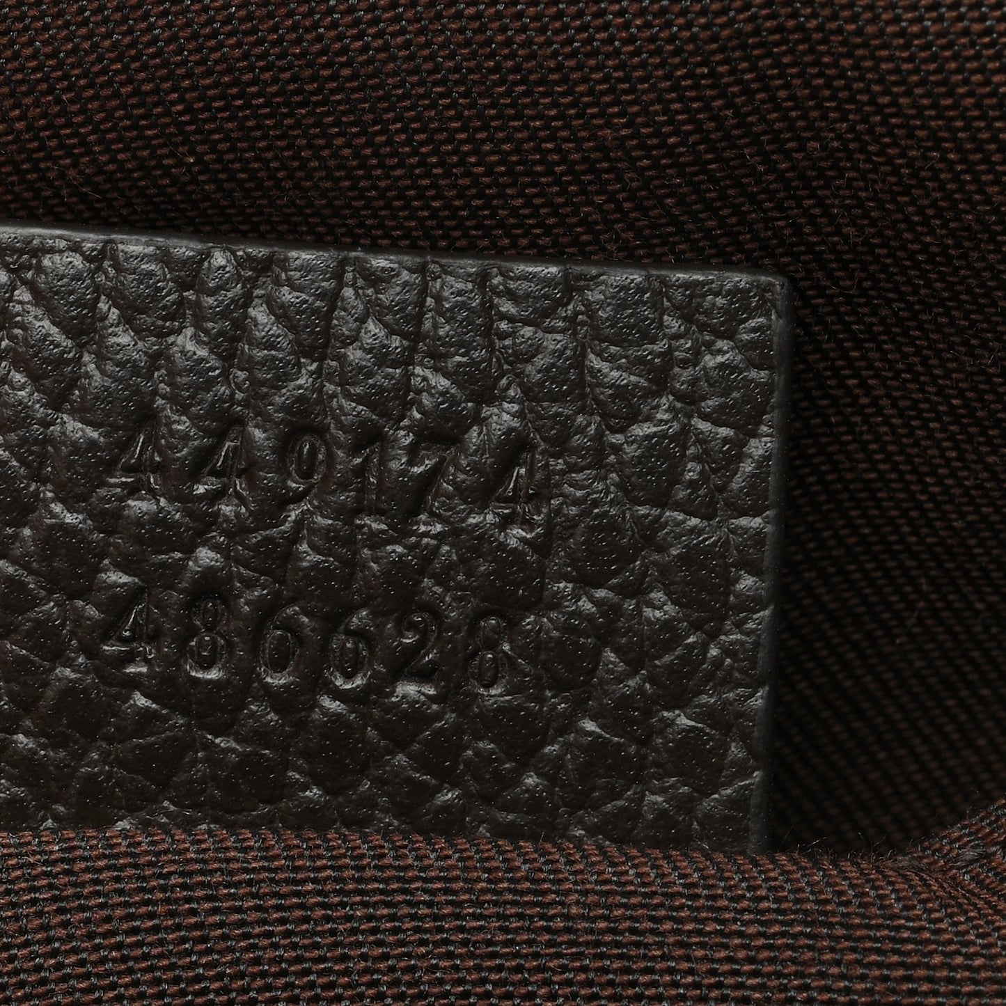 Monogram Dollar Calfskin Belt Bag Beige Ebony Testa di Moro Marrone Scuro