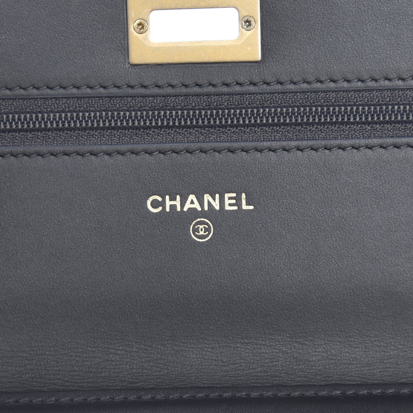 Calfskin Quilted Reissue Wallet On Chain WOC Charcoal