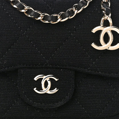 Chanel Jersey Quilted Belt Bag Black 8 of 11