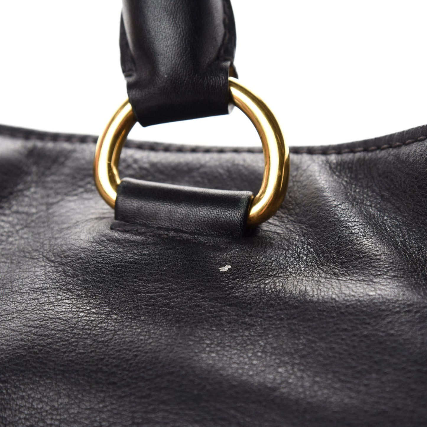 Vitello Daino Tote Black