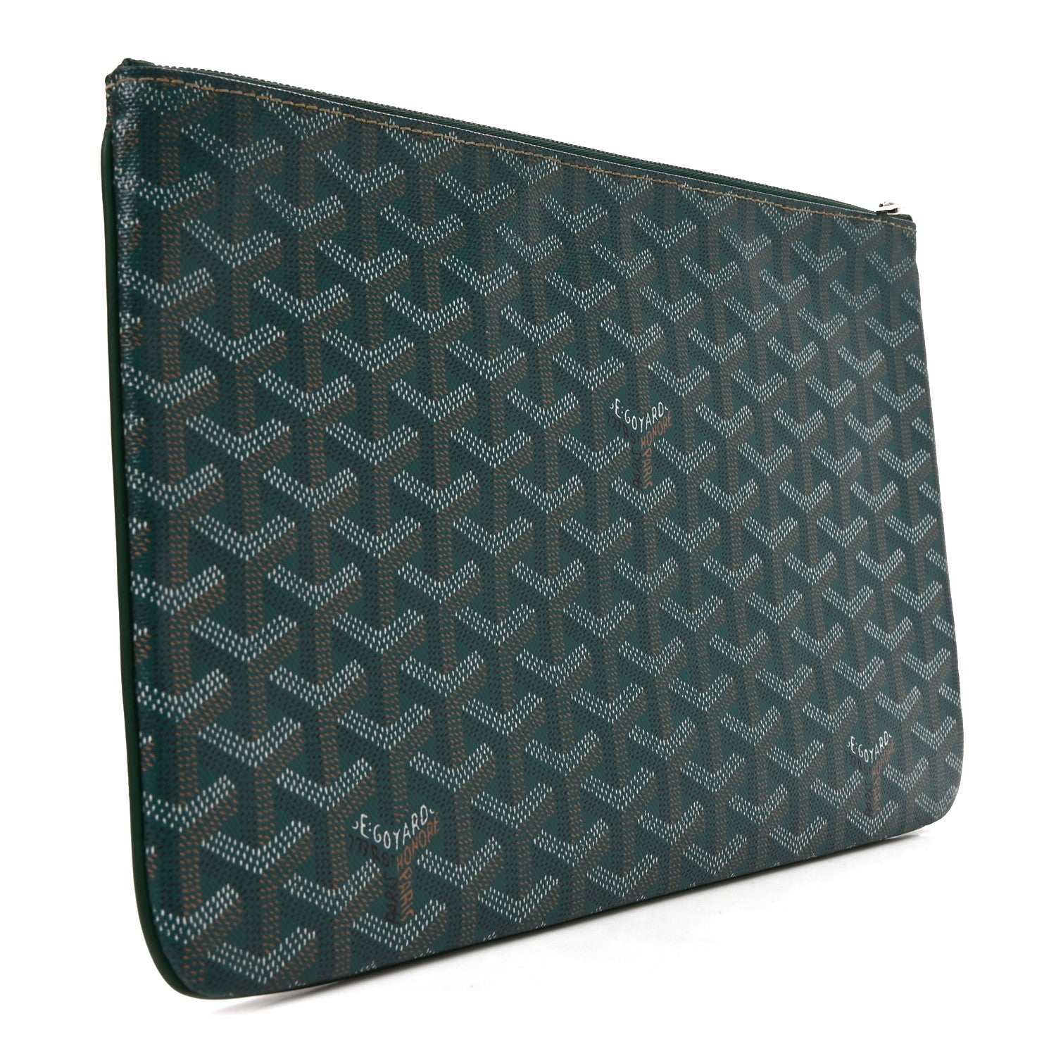 Goyard Goyardine Senat Pochette MM Green 4 of 7