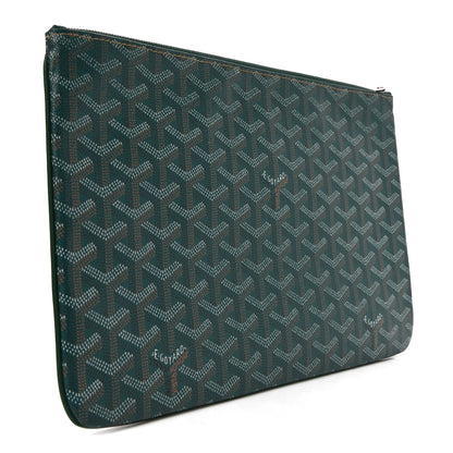 Goyard Goyardine Senat Pochette MM Green 4 of 7