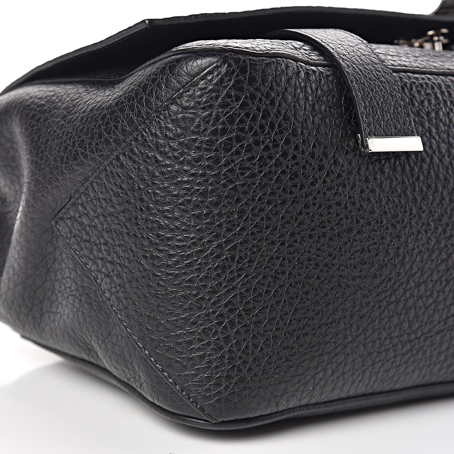 Proenza Schouler Pebbled Calfskin Double Sided PS Courier Bag Black 9 of 9
