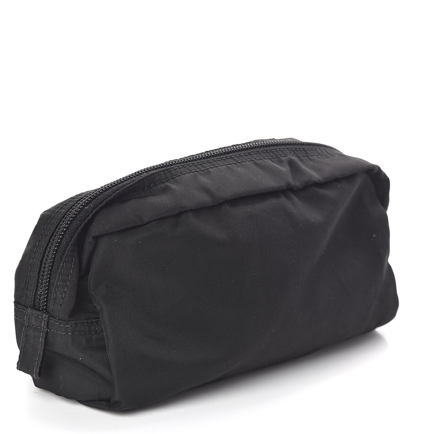 Nylon Tessuto Cosmetic Pouch Black