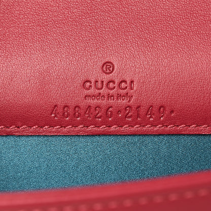 Gucci Velvet Matelasse Love Embroidered GG Marmont Mini Bag Light Raspberry Rose 6 of 7