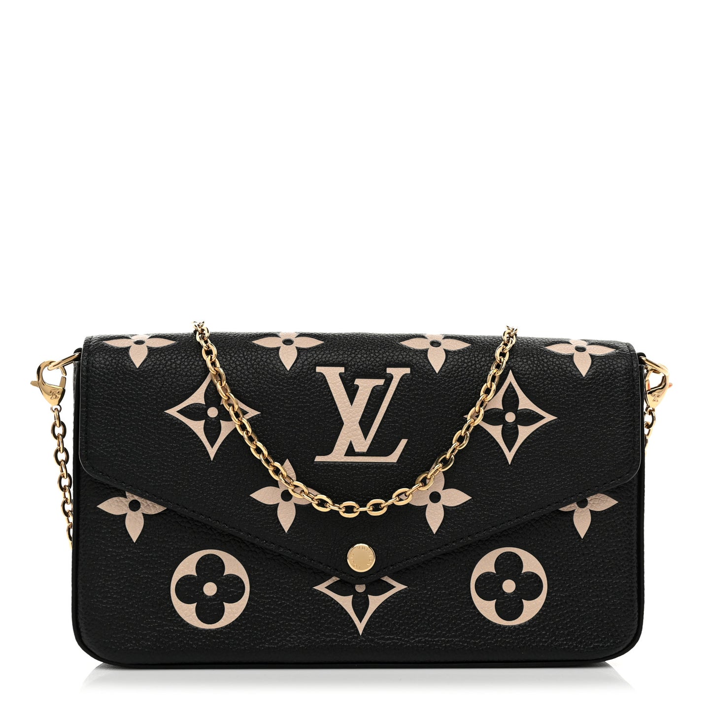Empreinte Monogram Giant Felicie Pochette Black Beige