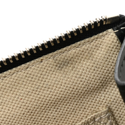 Gucci GG Supreme Monogram Kingsnake Zip Wristlet Pouch Beige Black 10 of 13