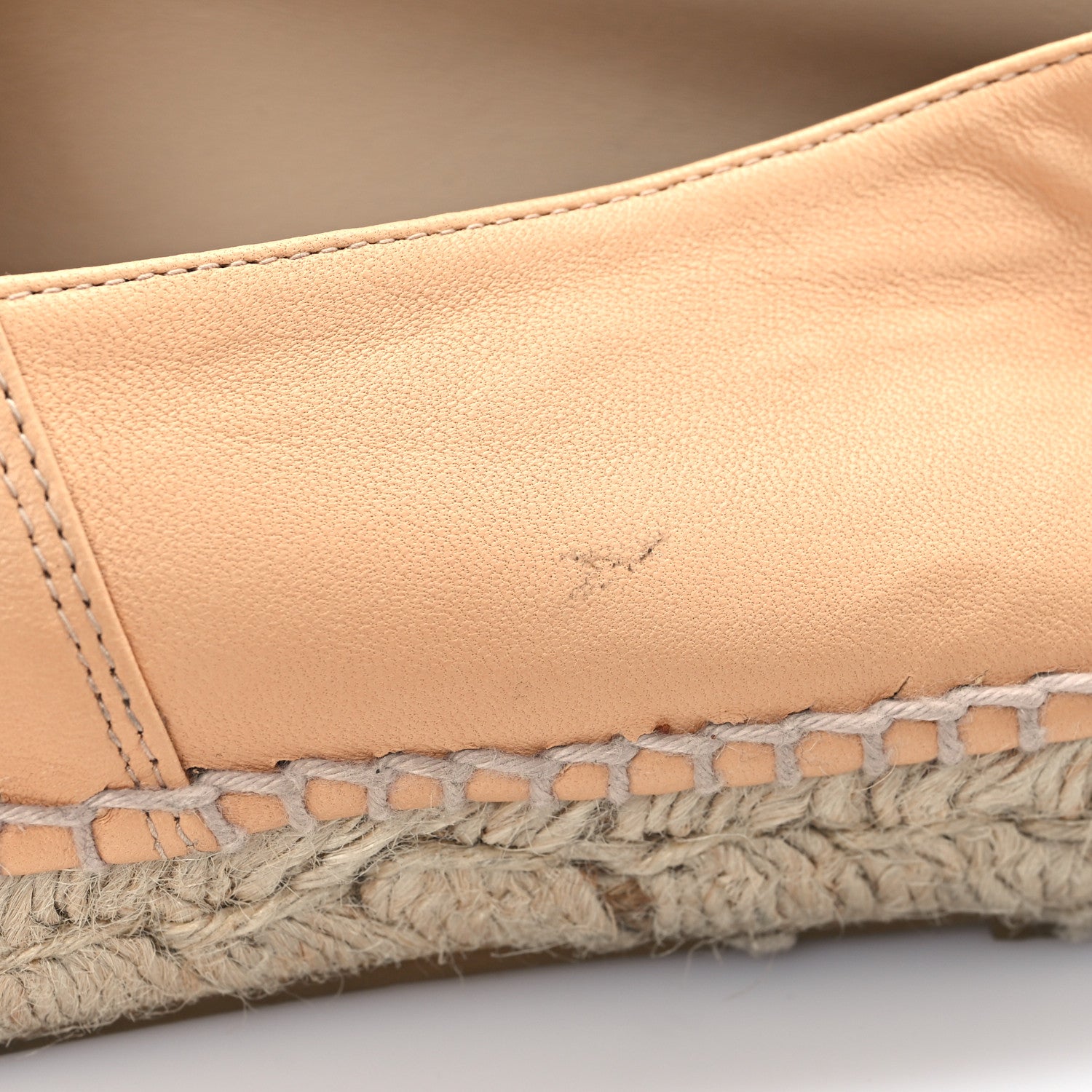 Chanel Lambskin CC Espadrilles 38 Nude 10 of 11