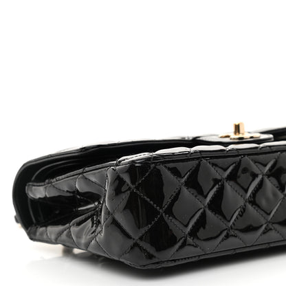 Chanel Patent Quilted Medium Double Flap Black 10 of 12