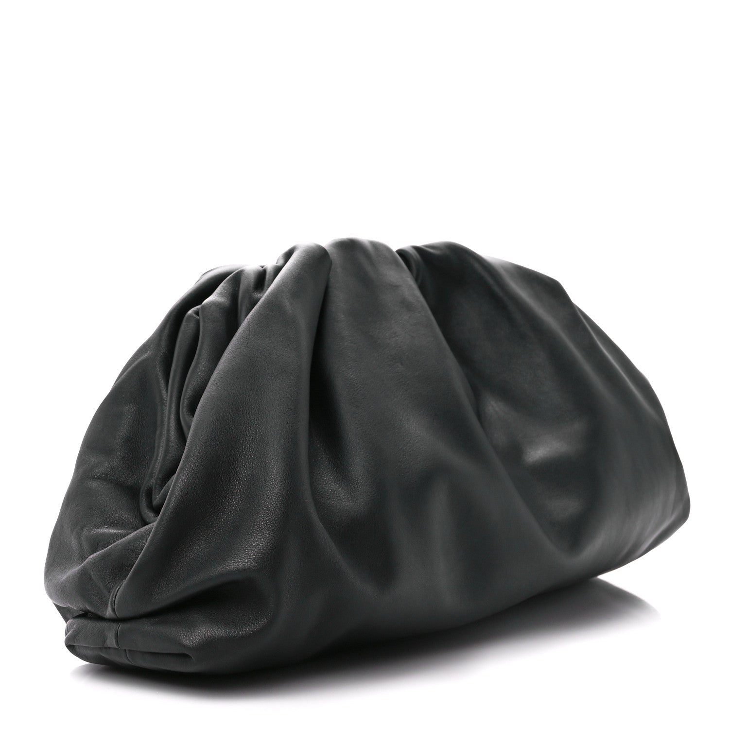 Bottega Veneta Smooth Butter Calf The Pouch Oversized Clutch Black 3 of 11