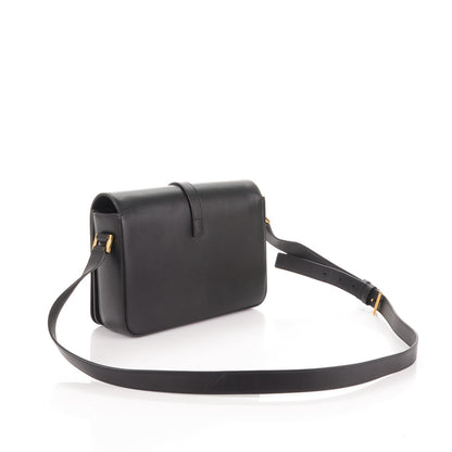 Saint Laurent Smooth Calfskin Medium Classic Monogram Universite Bag Black 3 of 7