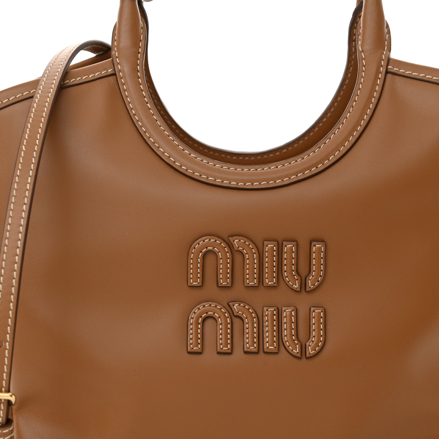 Soft Calf Softy Small Ivy Tote Bag Caramel