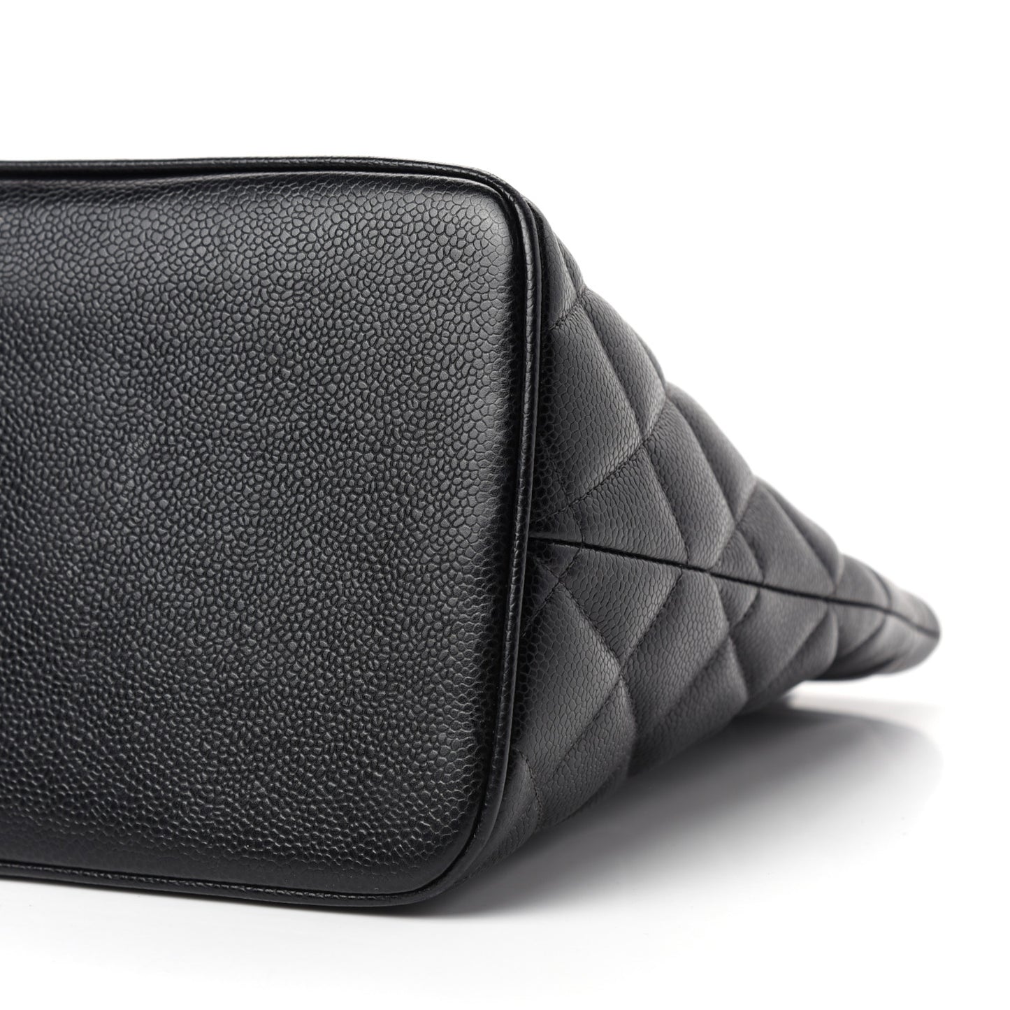 Caviar Quilted Medallion Tote Black