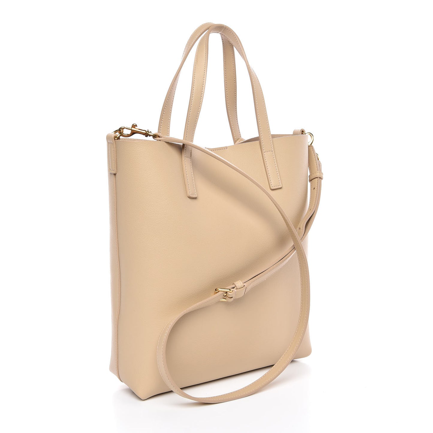 Calfskin Toy Shopping Tote Nude Powder