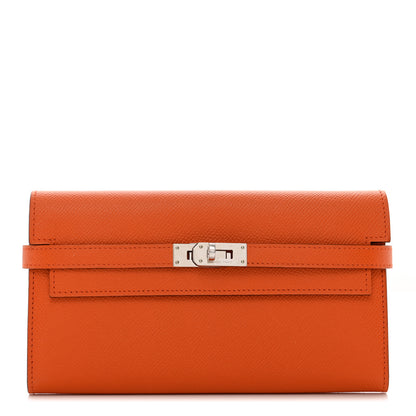 Hermes Epsom Kelly Longue Wallet Orange 1 of 9