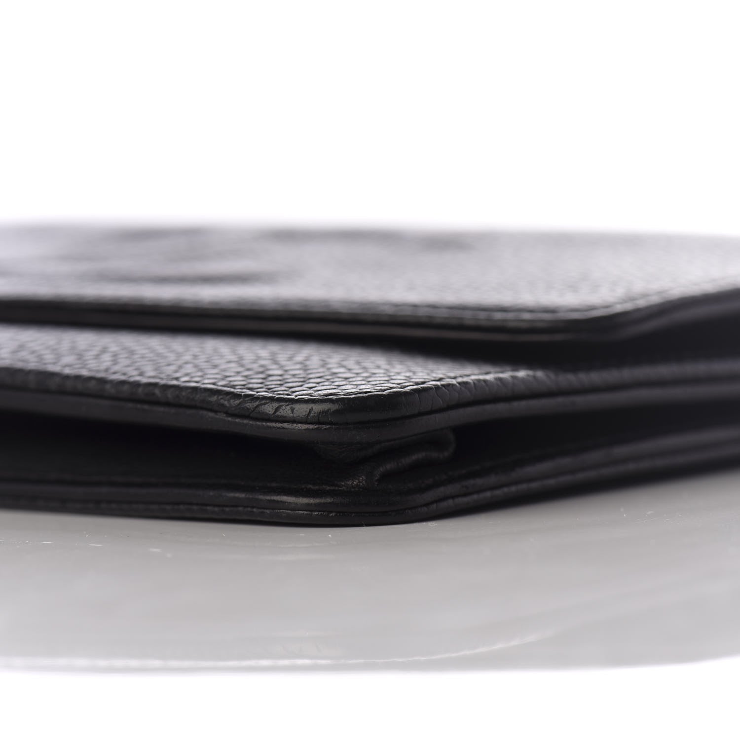 Chanel Caviar Timeless CC Wallet On Chain WOC Black 9 of 11