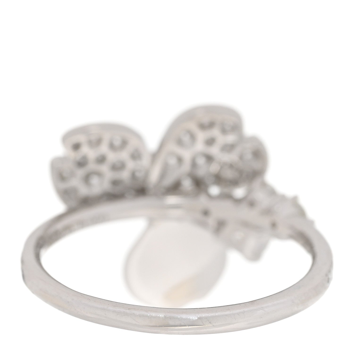 Tiffany Platinum Diamond Paper Flowers Mixed Cluster Ring 52 6 3 of 4