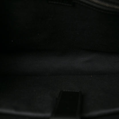 Gucci GG Supreme Monogram Appia Calfskin Web Briefcase Black 5 of 8
