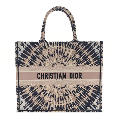 Christian Dior Canvas Embroidered Tie Dye Large Book Tote Multicolor 1 of 10