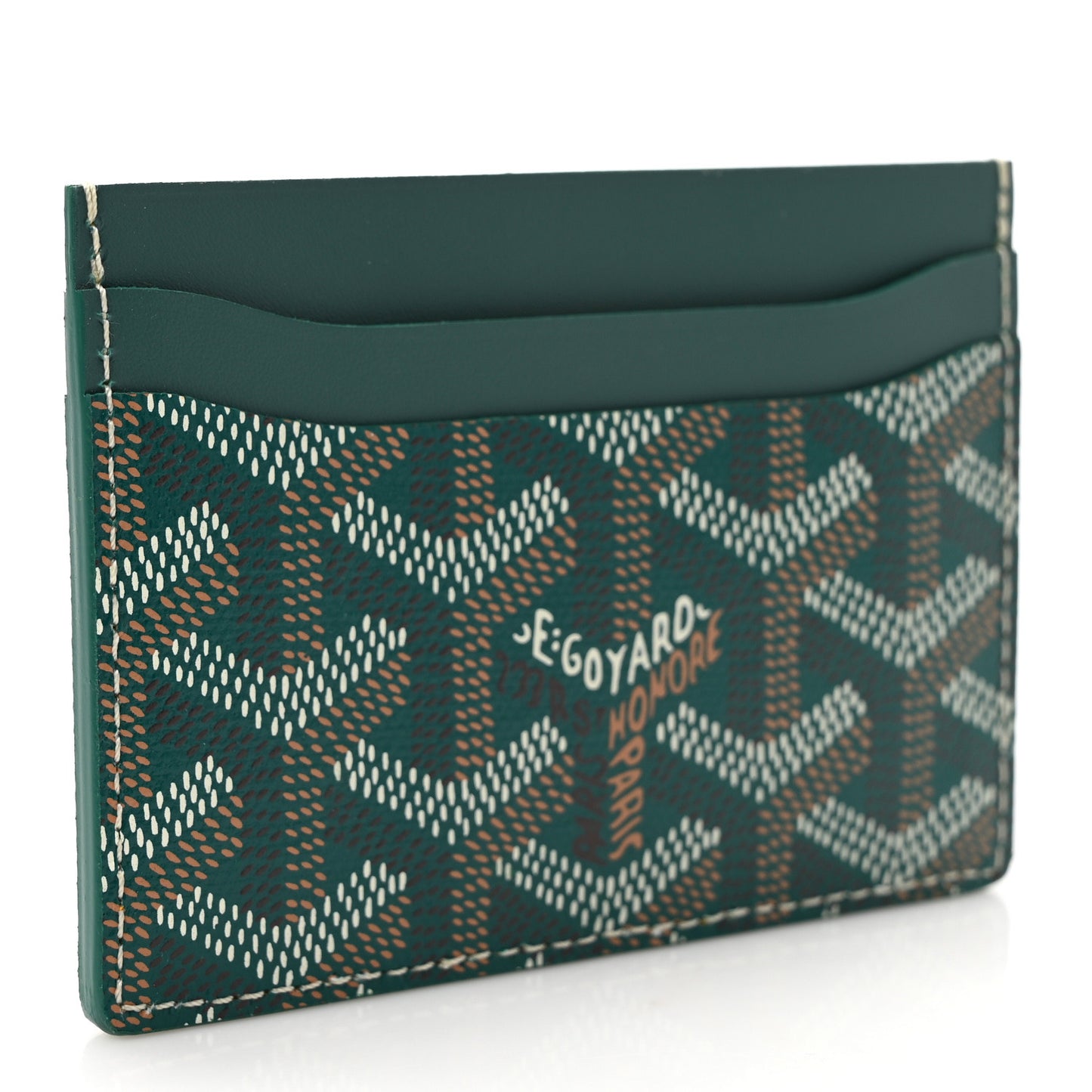 Goyardine Saint Sulpice Card Holder Green
