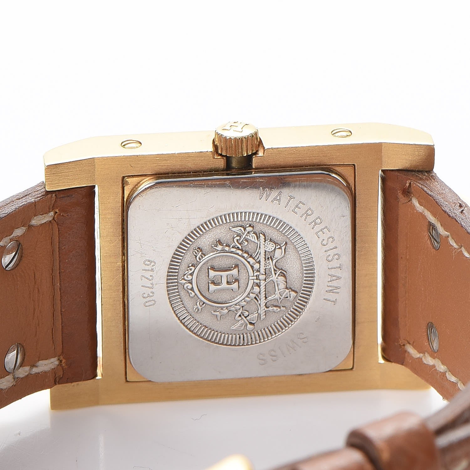 Hermes Stainless Steel Courchevel 23mm Medor Quartz Watch Gold 5 of 9