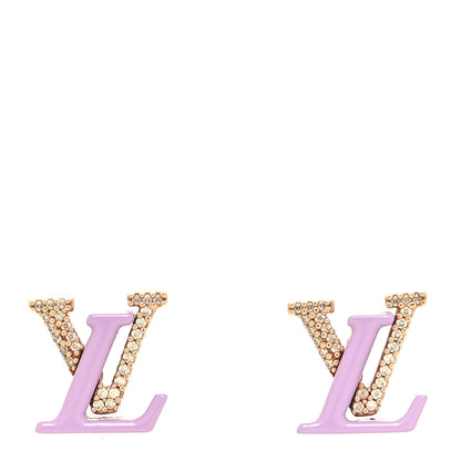 Louis Vuitton Crystal LV Iconic Sweety Earrings Lilac 1 of 5
