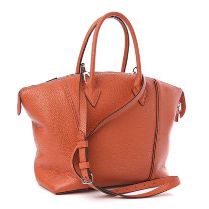 Louis Vuitton Cuir Taurillon Soft Lockit PM Clementine 3 of 9