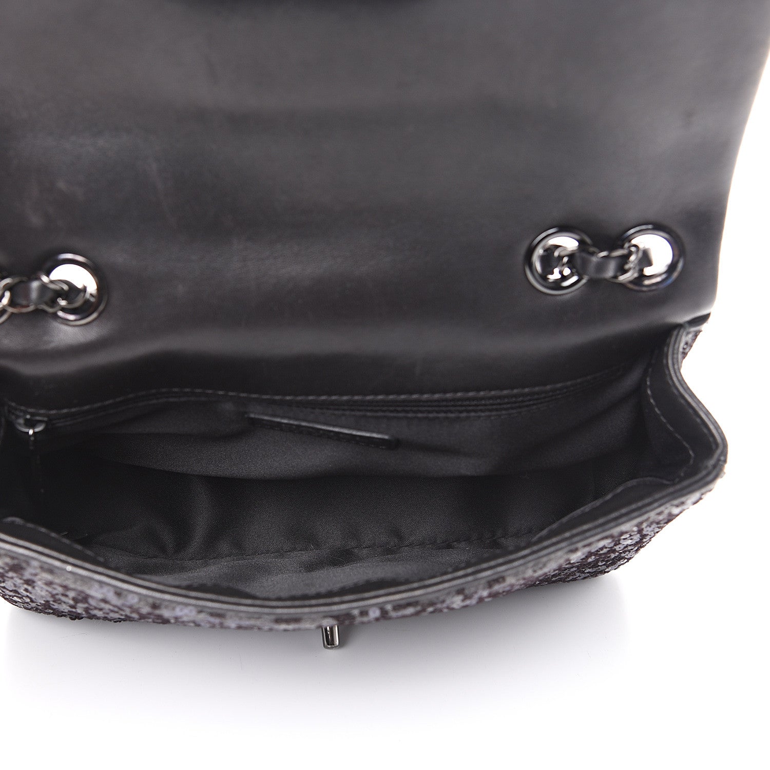 Chanel Sequin Lambskin Medium Moonlight on Water Flap Black 4 of 10