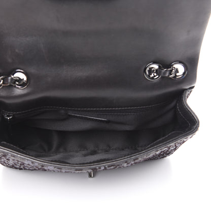 Chanel Sequin Lambskin Medium Moonlight on Water Flap Black 4 of 10