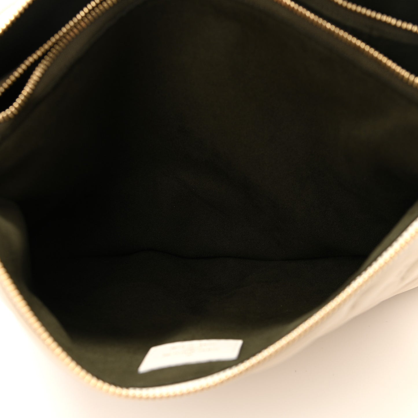 Lambskin Embossed Monogram Coussin PM Cream