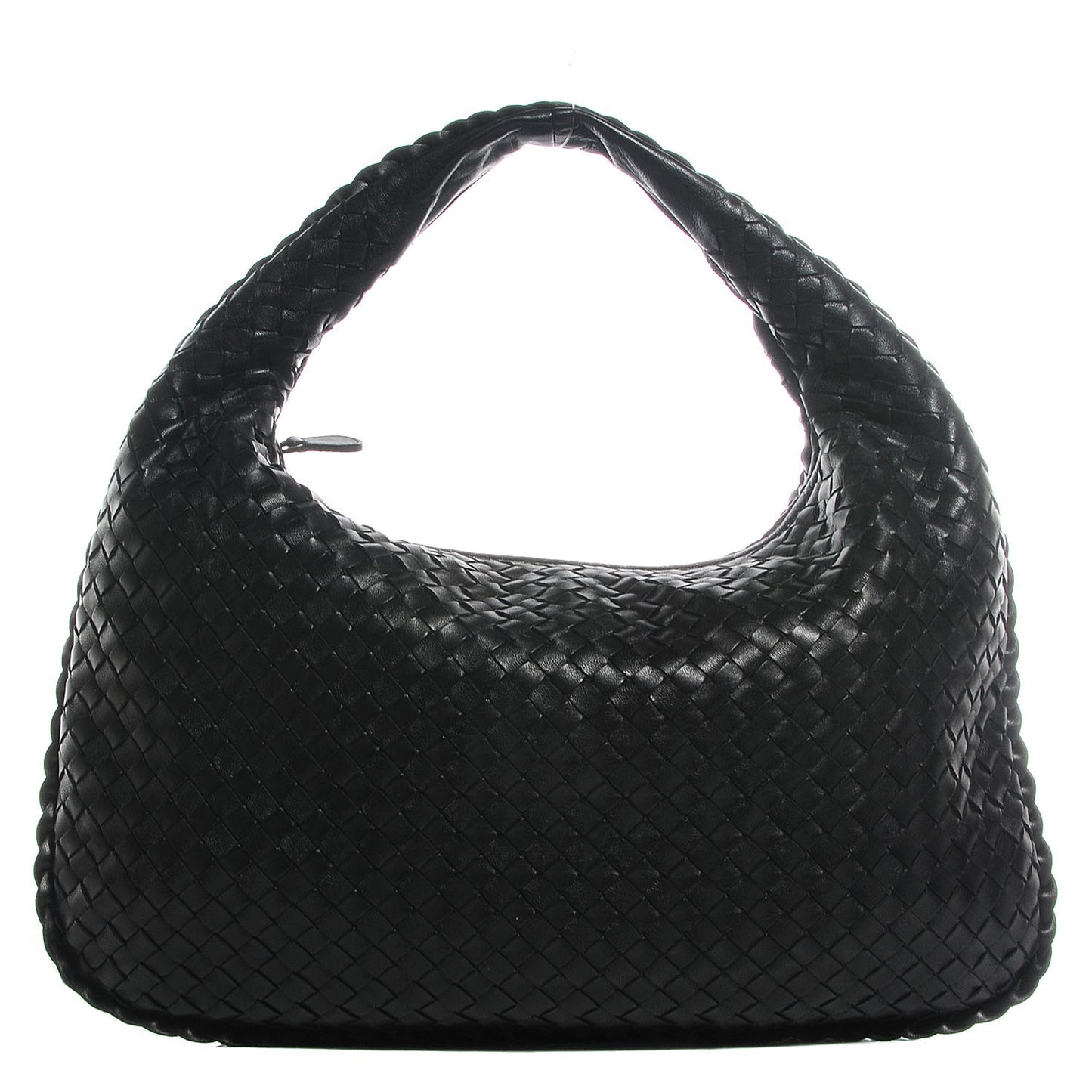 Nappa Intrecciato Medium Veneta Hobo Black