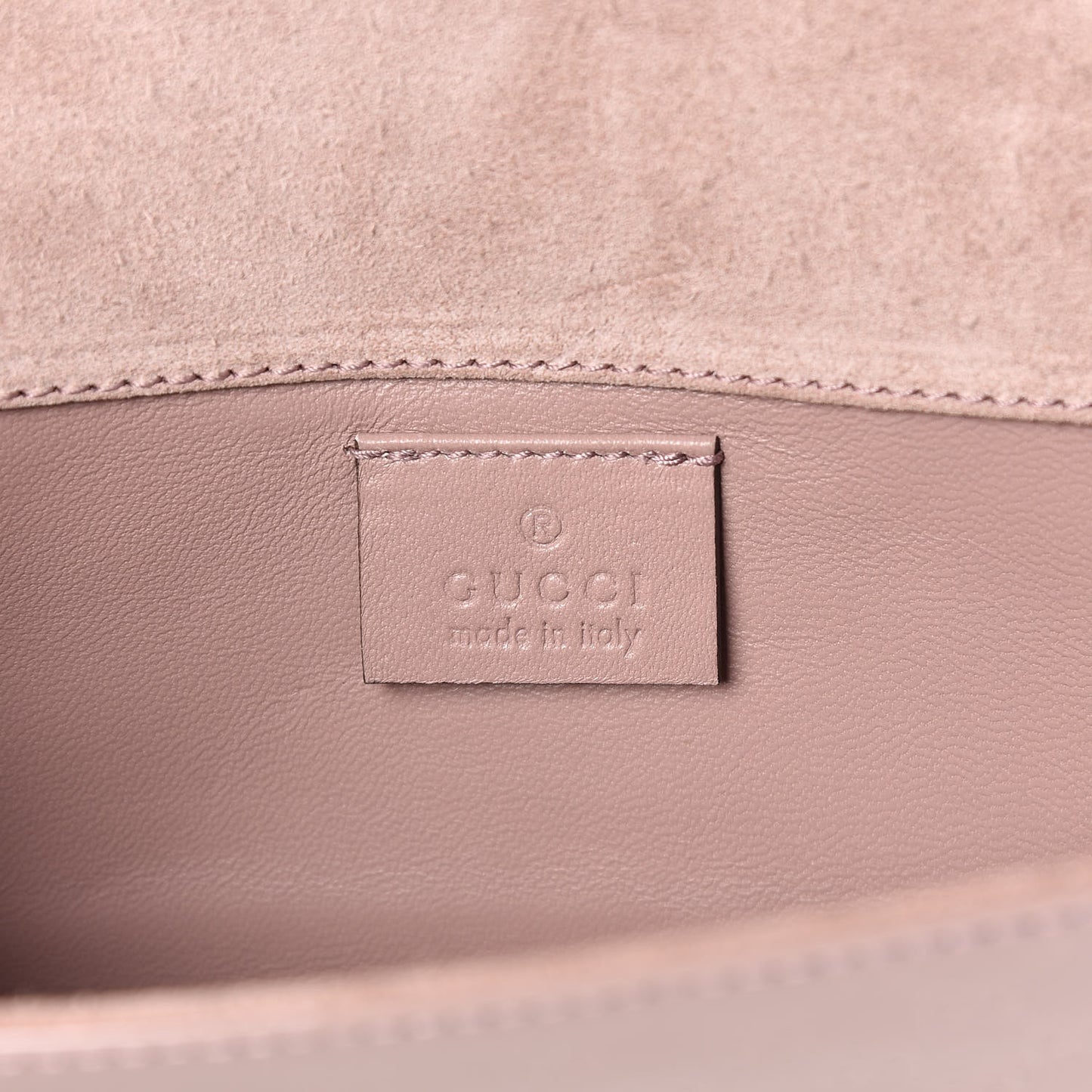 Patent Microguccissima Small Broadway Clutch Dark Cipria