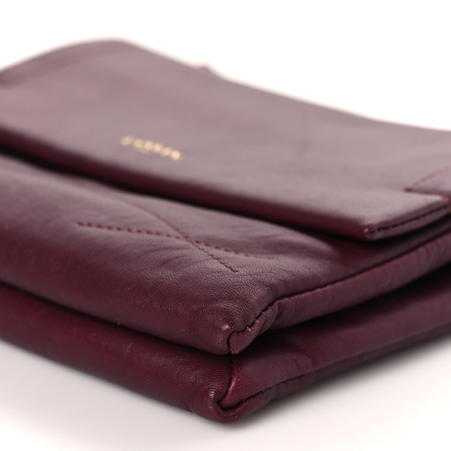 Lanvin Lambskin Quilted Mini Sugar Flap Shoulder Bag Burgundy 8 of 11