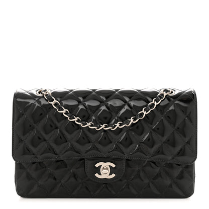 Chanel Patent Quilted Medium Double Flap Black 1 of 11