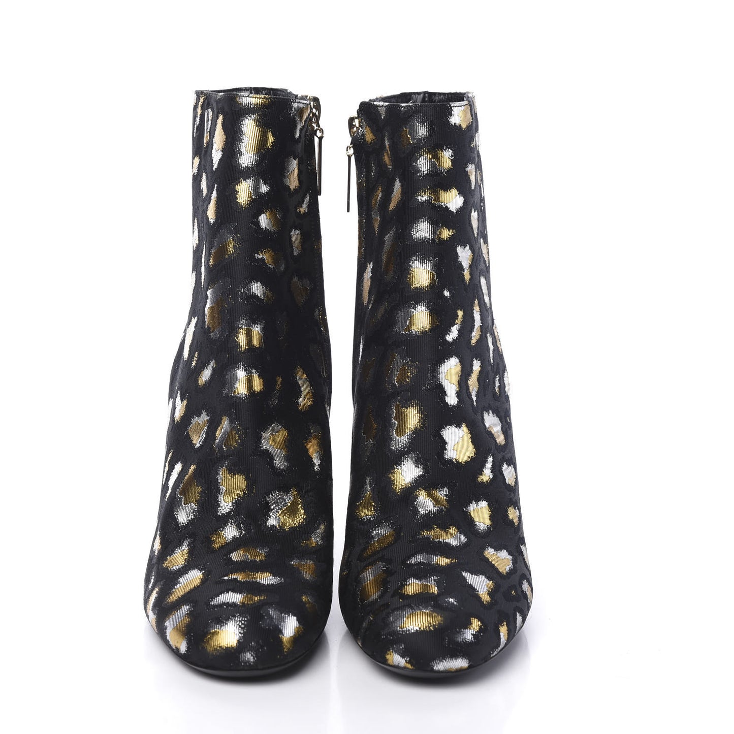 Jacquard Leopard Loulou Ankle Boots 38 Oro