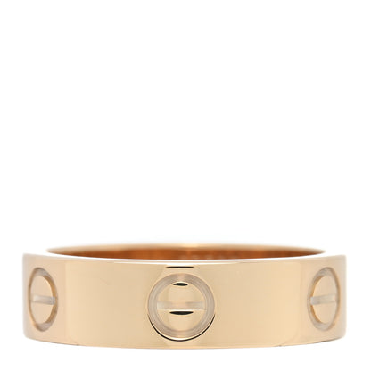 Cartier 18K Yellow Gold 5.5mm LOVE Ring 54 6.75 1 of 5