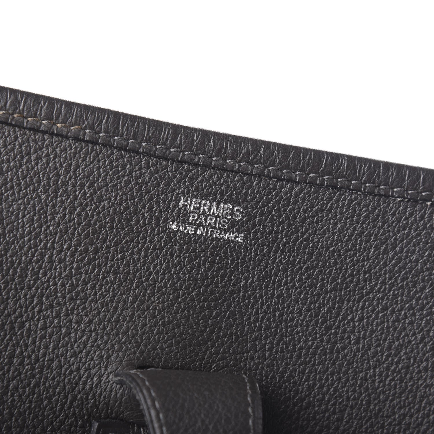 Hermes Taurillon Clemence Evelyne PM Graphite 5 of 10