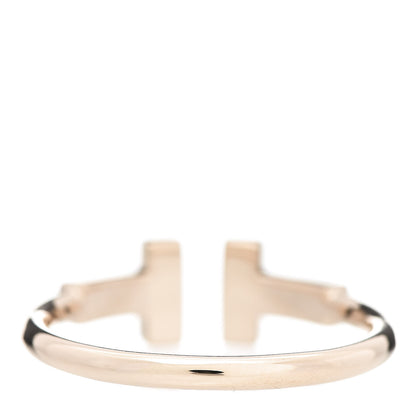 Tiffany 18K Rose Gold Diamond T Wire Ring 49 5 4 of 6