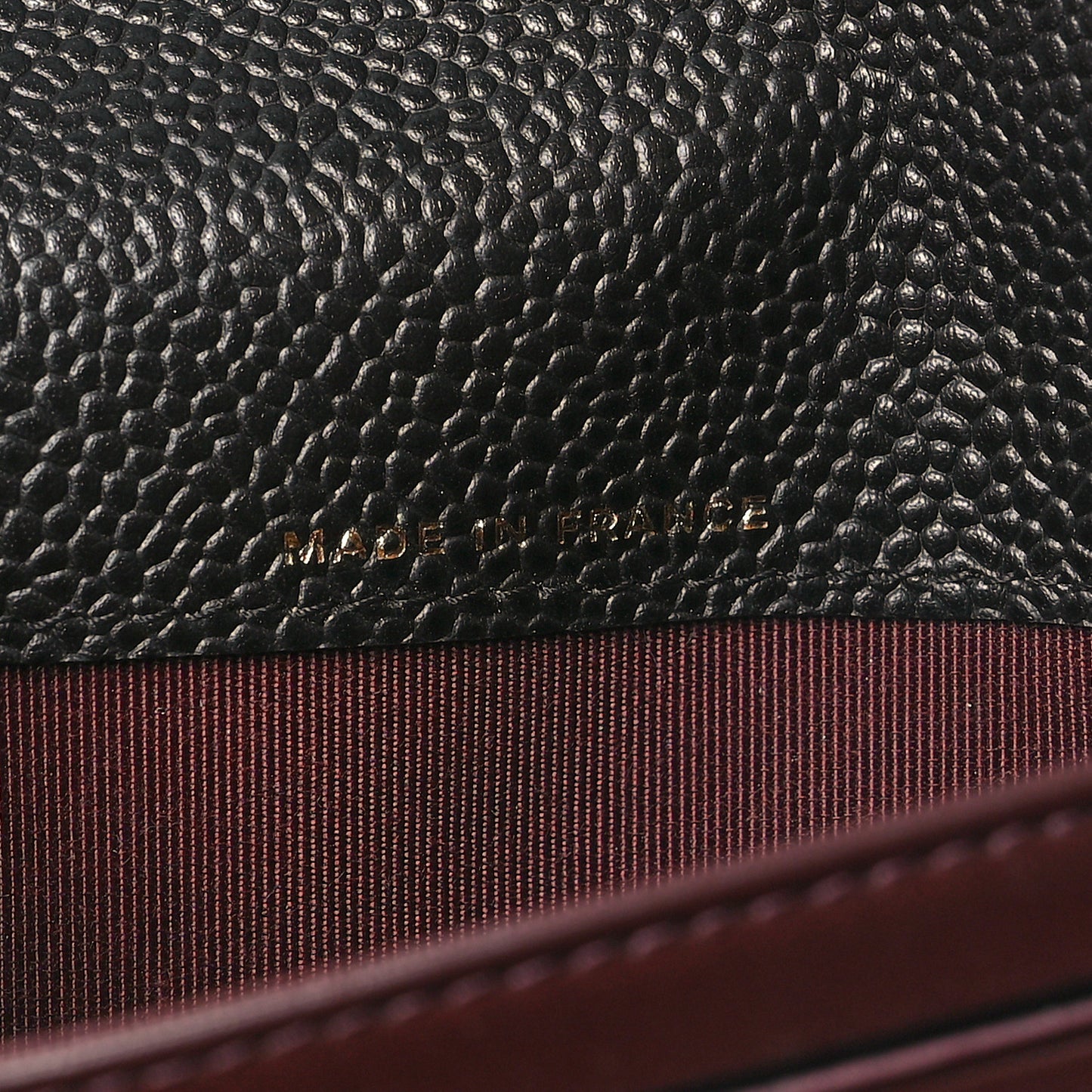 Caviar Quilted Large Gusset Flap Wallet Black