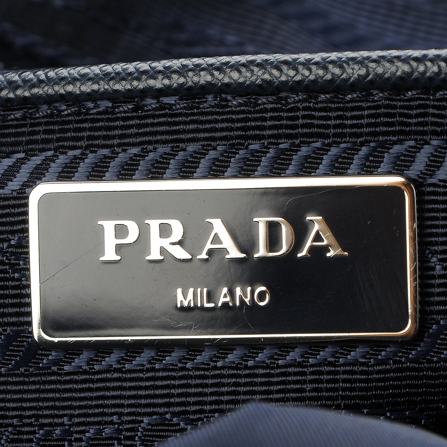 Prada Nylon Vela Saffiano Medium Cinch Backpack Baltico 6 of 8