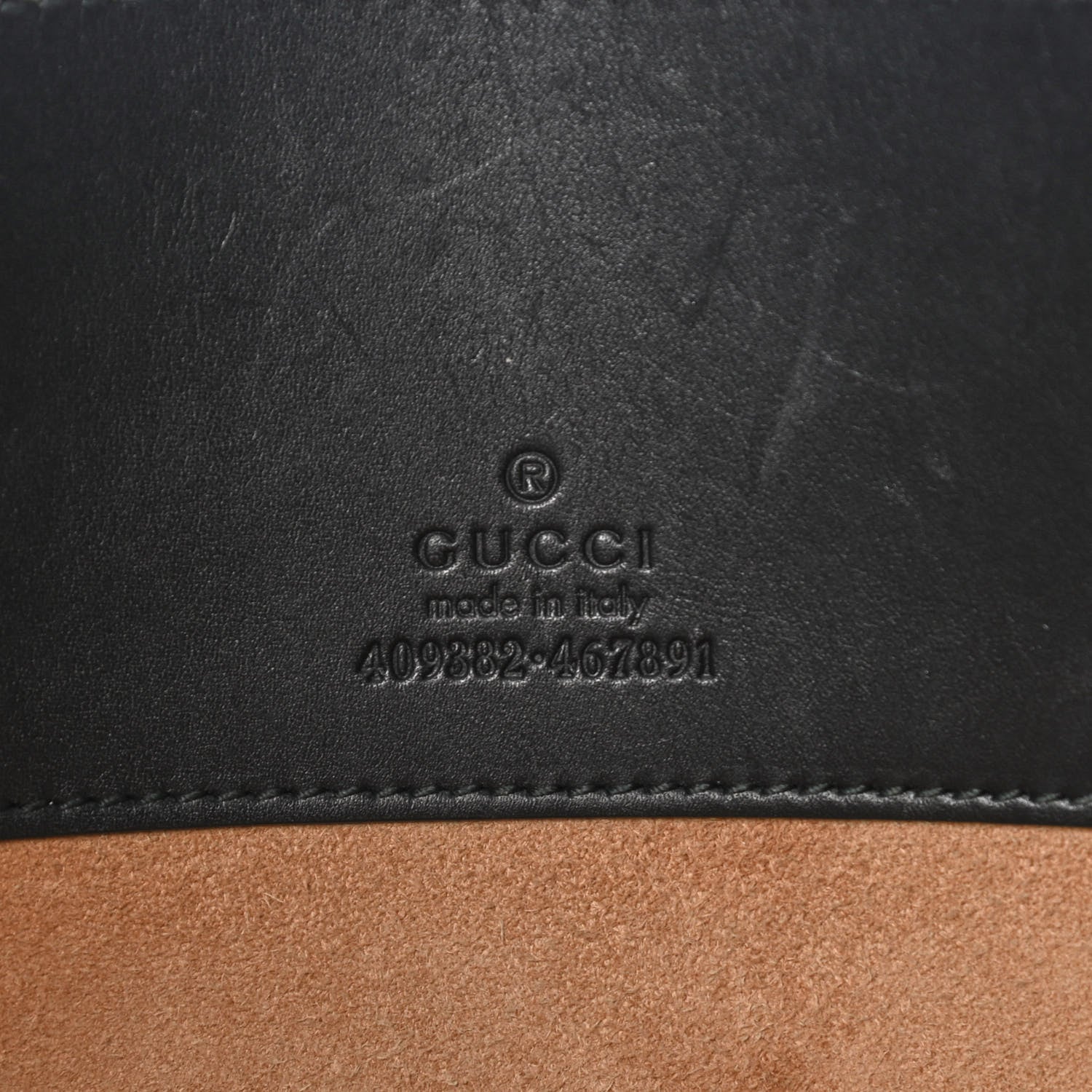 Gucci Calfskin Embossed XL Clutch Black 7 of 18