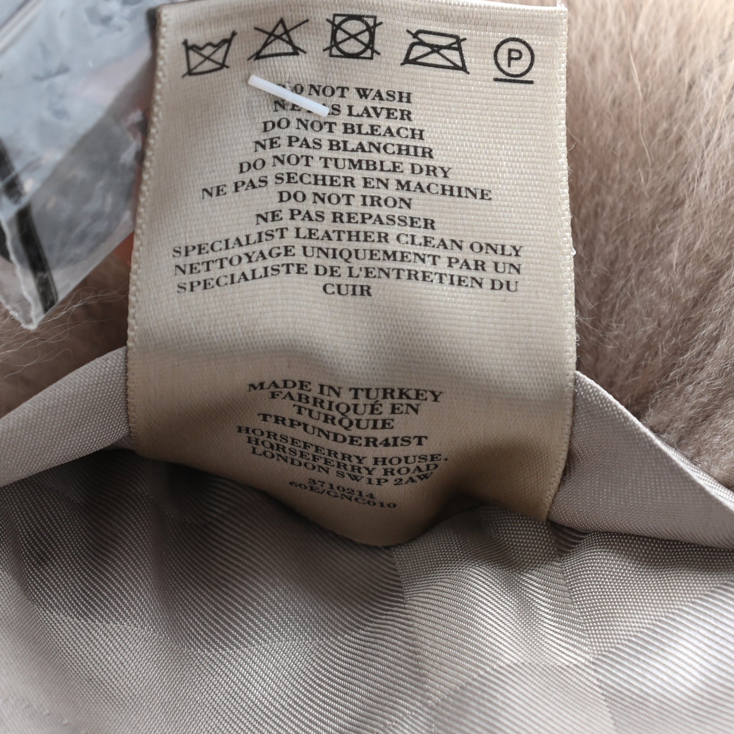 Raccoon Fur Stole Brown