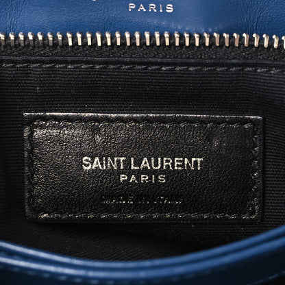 Saint Laurent Calfskin Y Quilted Monogram Toy Loulou Crossbody Bag New Cobalt 6 of 9